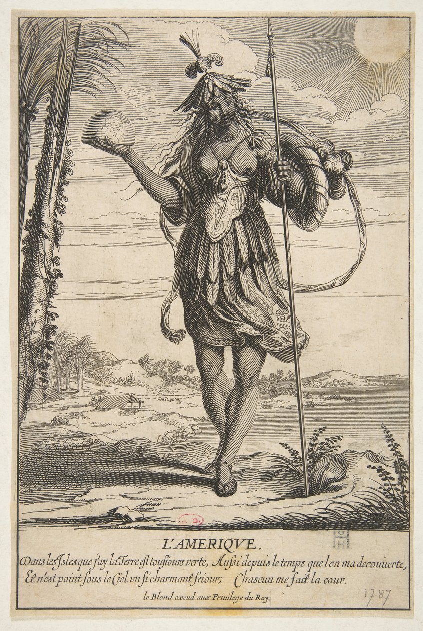 Amerika LAmeric. by Abraham Bosse