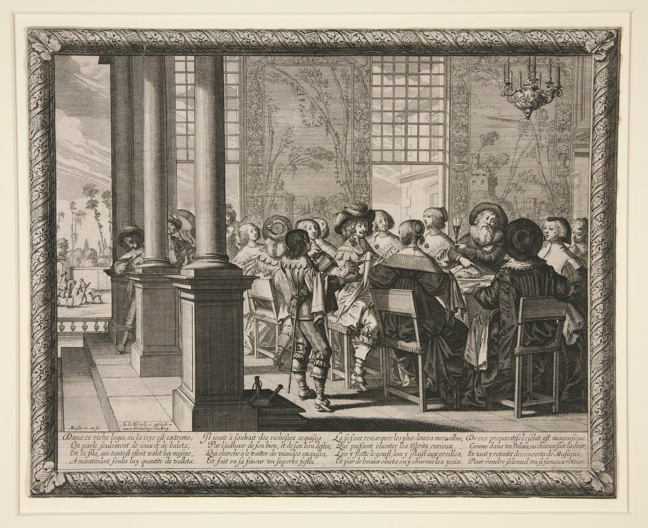 Müsrif Oğul Onuruna Ziyafet by Abraham Bosse