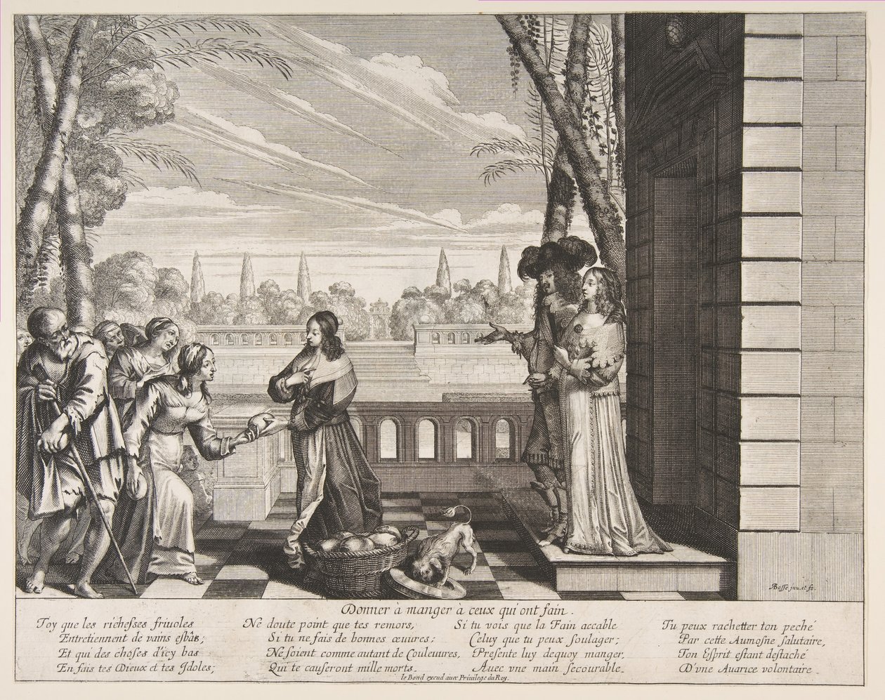 Açları Beslemek, 1635. by Abraham Bosse