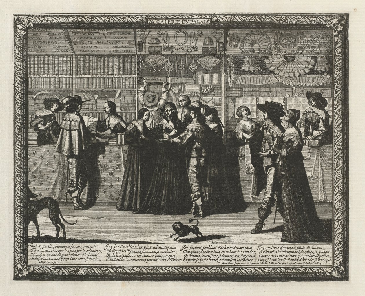 Paris Galerisi, 1640. by Abraham Bosse