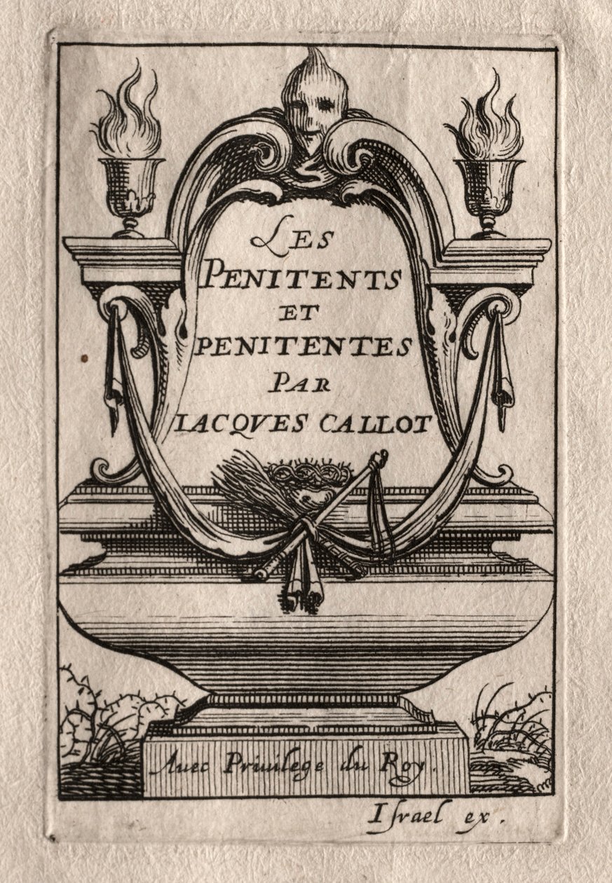Tövbekarlar: Frontispiece. by Abraham Bosse