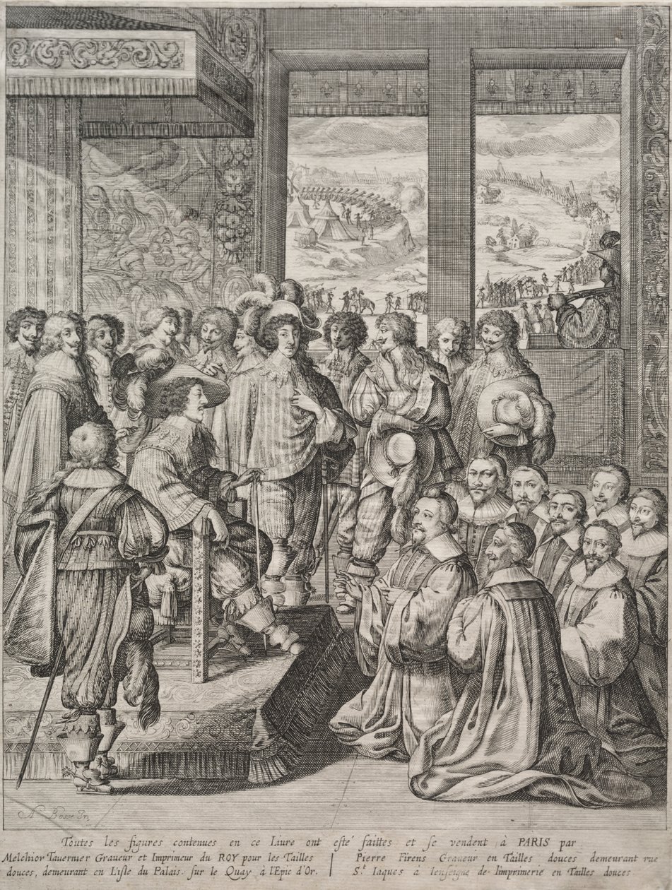 Louis XIII Sulh Heyetinin Kabulü by Abraham Bosse