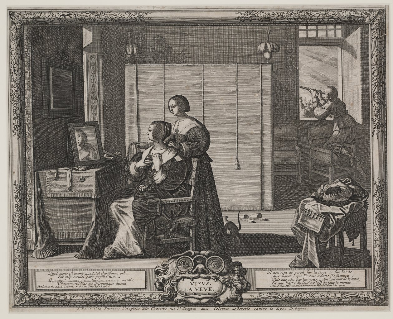 Görüş (La Veue), c.1635-38 (gravür ve gravür) by Abraham Bosse