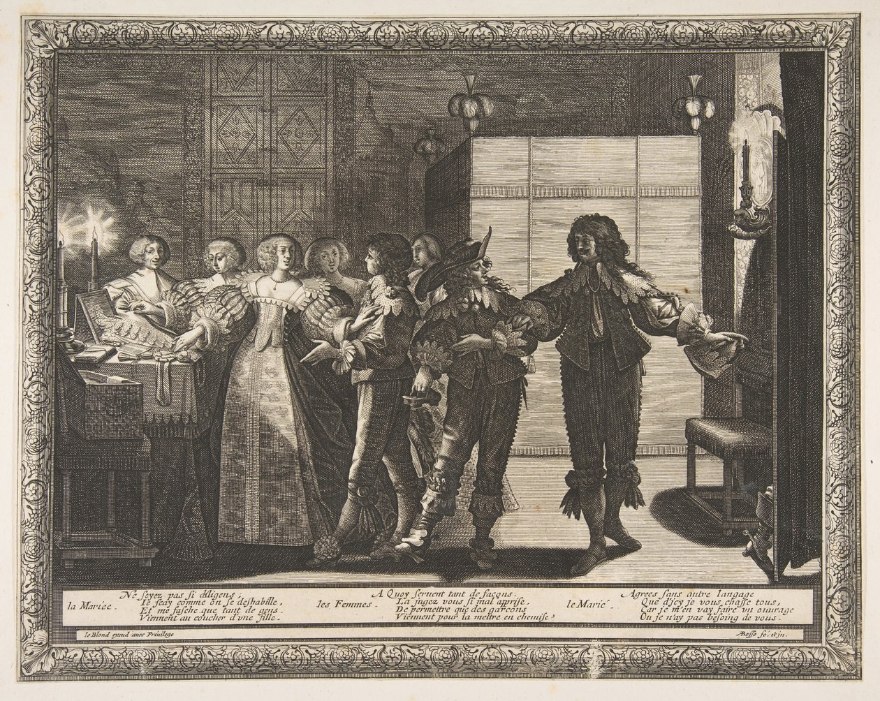Eve Alınan Gelin, 1633. by Abraham Bosse