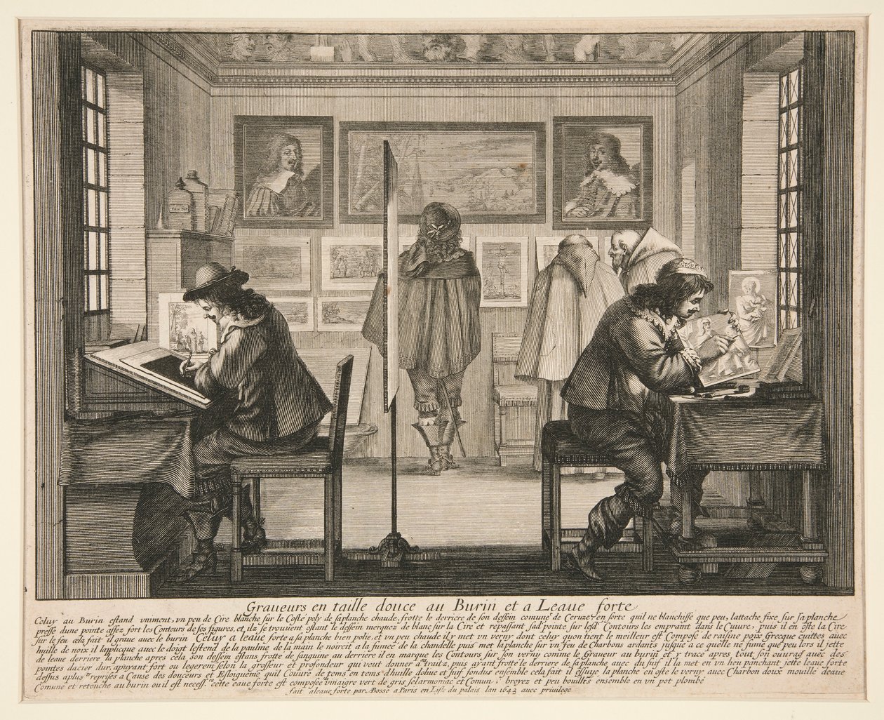 Sanatçılar Atölyelerinde serisinden Çalışma Odalarındaki Oymacılar by Abraham Bosse
