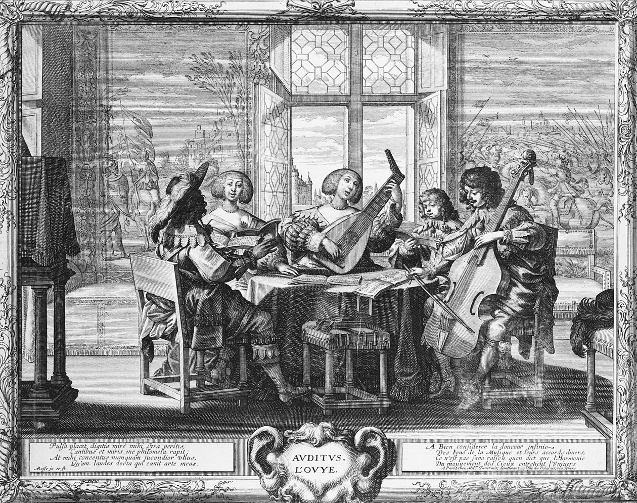 Beş Duyu - İşitme by Abraham Bosse