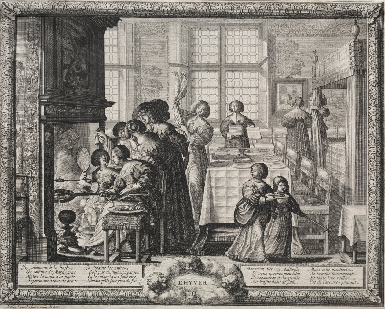 Dört Mevsim: Kış, 1635. by Abraham Bosse