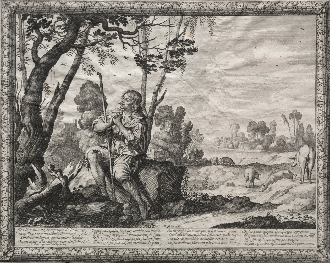 Müsrif Oğul: Domuzlara Bakan Müsrif Oğul by Abraham Bosse
