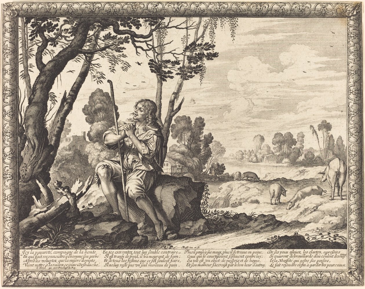 Bir Domuz Çobanı Olarak Müsrif Oğul by Abraham Bosse