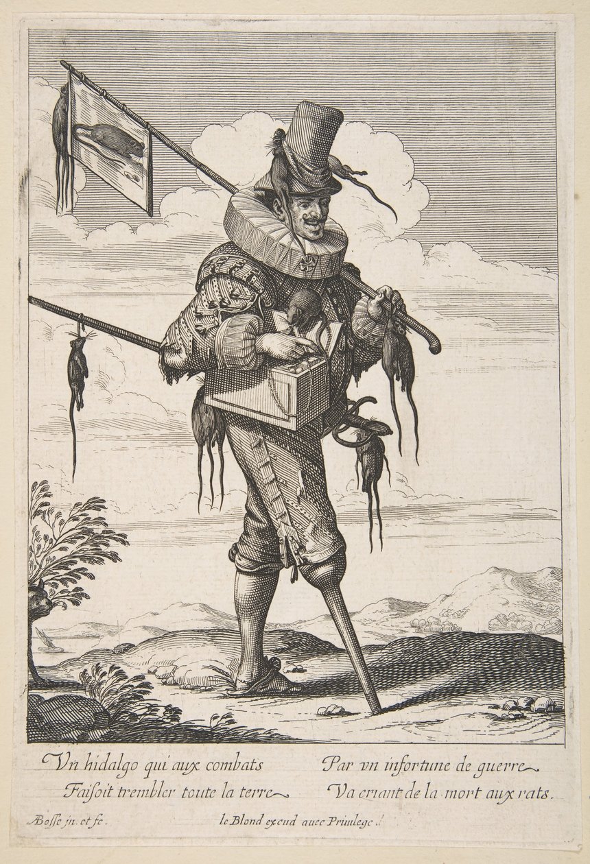 Ratcatcher, 17. yüzyılın ortalarından sonlarına kadar. by Abraham Bosse