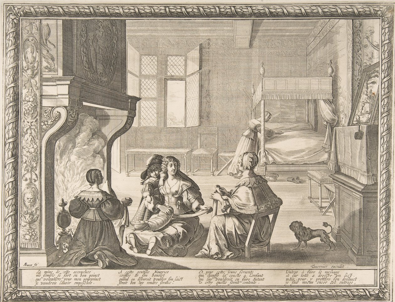 Hemşirenin Ziyareti, 1633. by Abraham Bosse