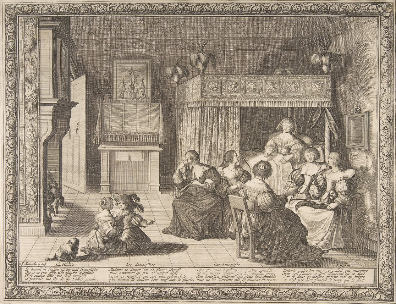 Yeni Anneye Ziyaret, 1633. by Abraham Bosse