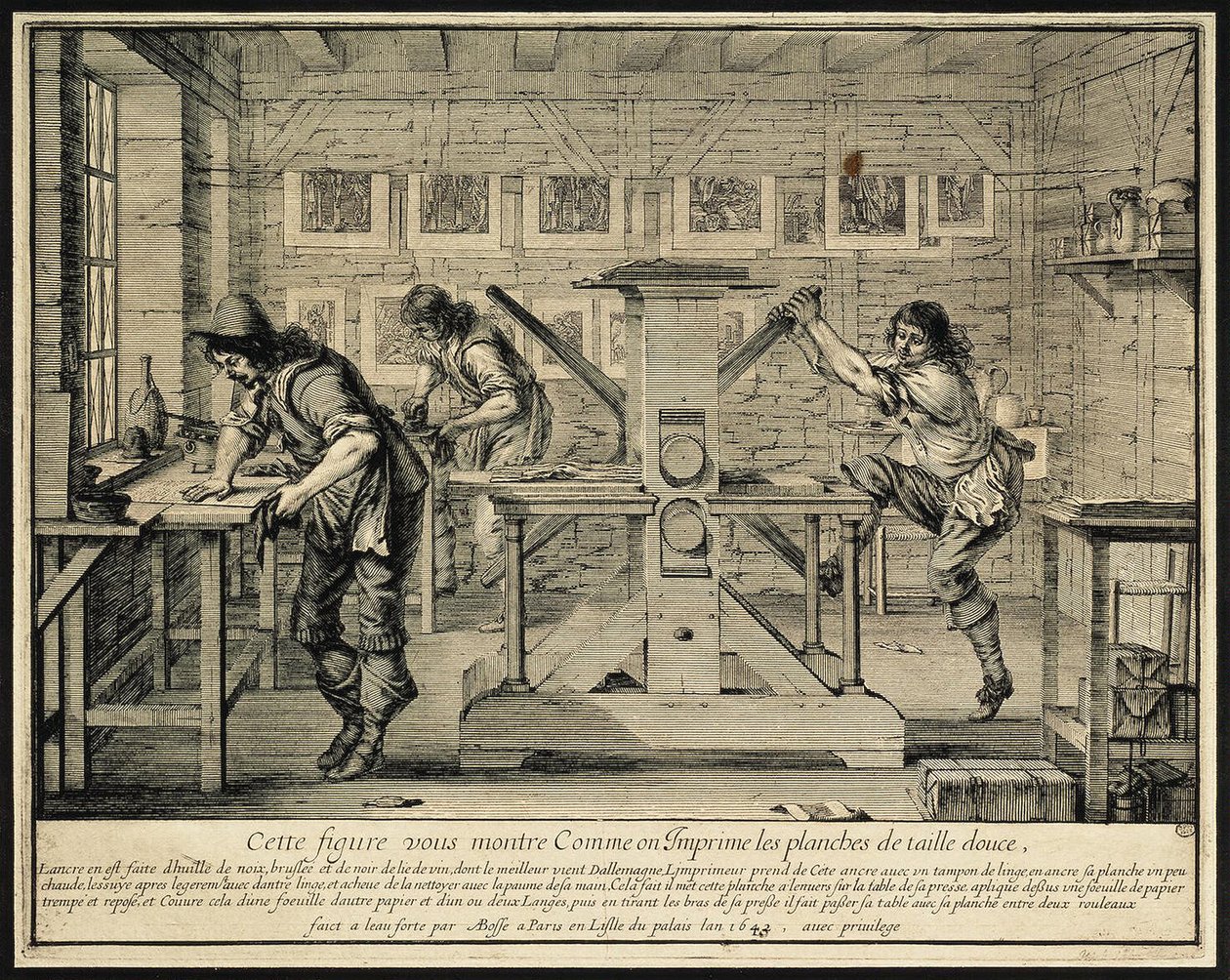 Bir Oymacının Atölyesi, 1642 by Abraham Bosse