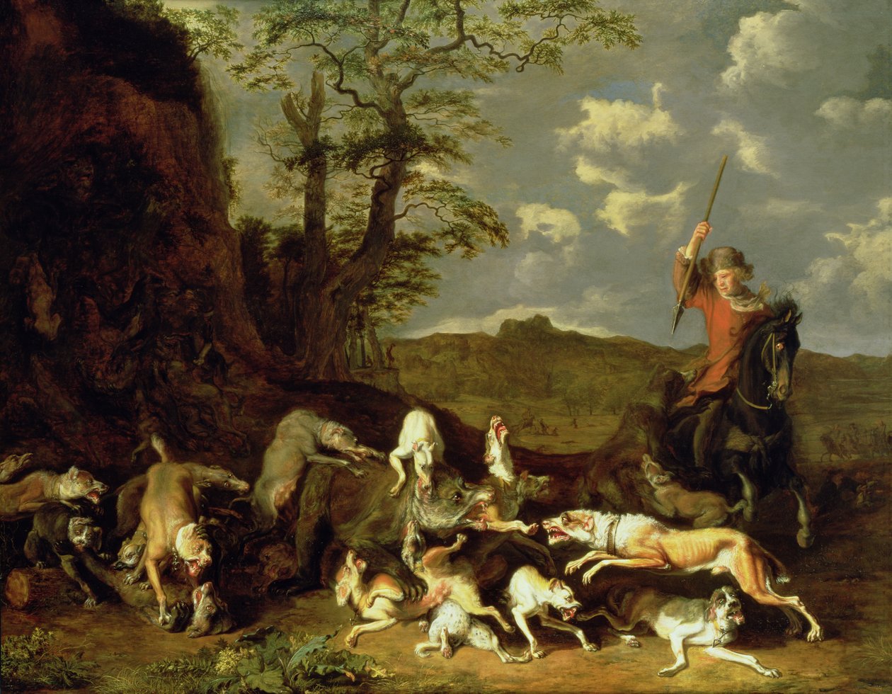 Ayı Avı, 1655 by Abraham Danielsz. Hondius