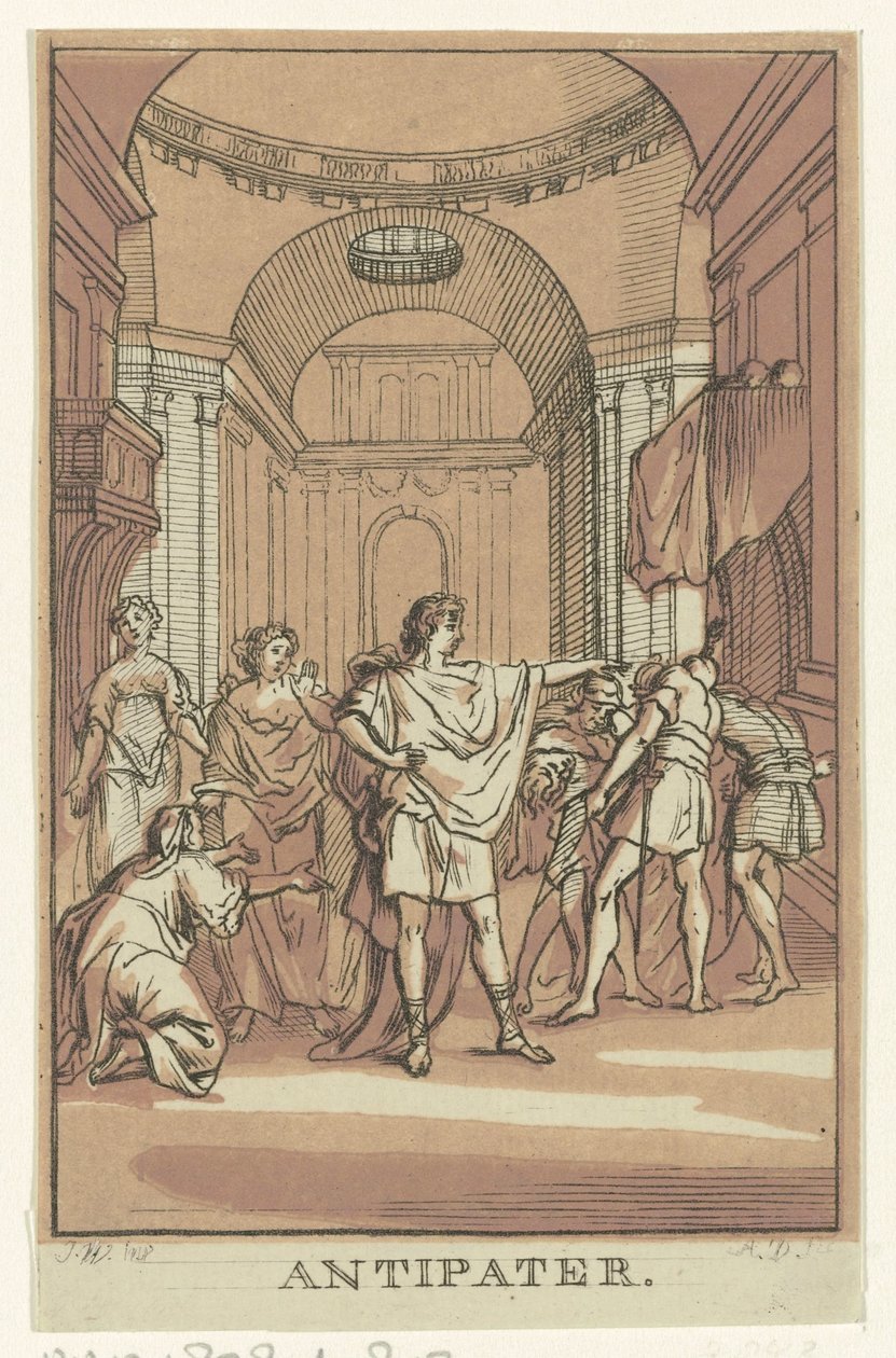 Antipater (nesne üzerindeki başlık) by Abraham Delfos