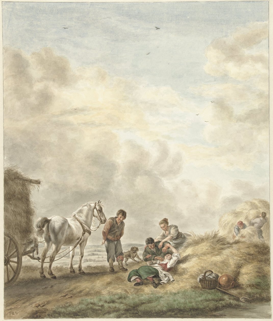 hasat sahnesi by Abraham Delfos