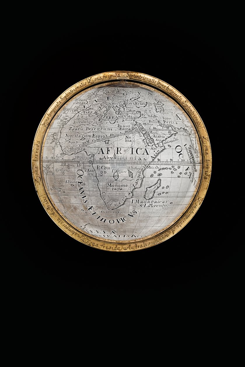 Herkül ve Atlas tarafından desteklenen iki olağanüstü karasal ve göksel küre, Augsburg, 1697-99 by Abraham Drentwett
