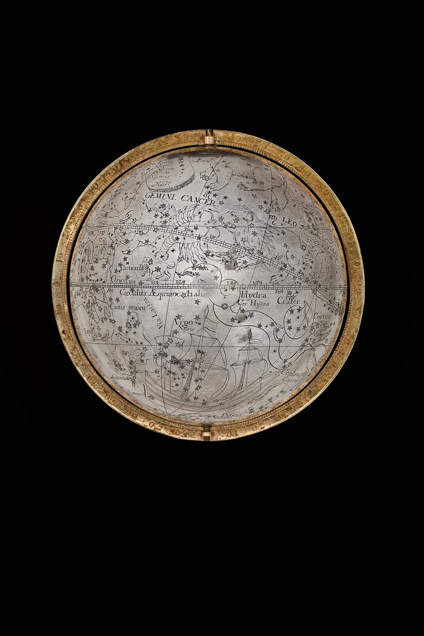 Herkül ve Atlas tarafından desteklenen iki olağanüstü karasal ve göksel küre, Augsburg, 1697-99 by Abraham Drentwett