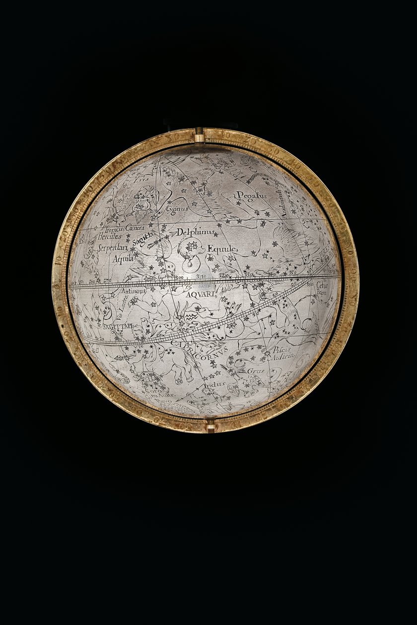 Herkül ve Atlas, Augsburg tarafından desteklenen iki olağanüstü karasal ve göksel küre by Abraham Drentwett