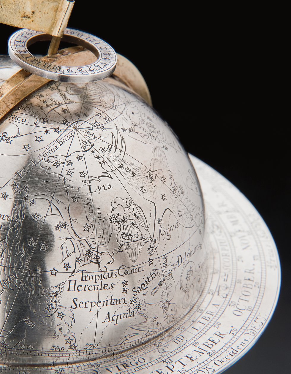 Herkül ve Atlas, Augsburg tarafından desteklenen iki olağanüstü karasal ve göksel küre by Abraham Drentwett
