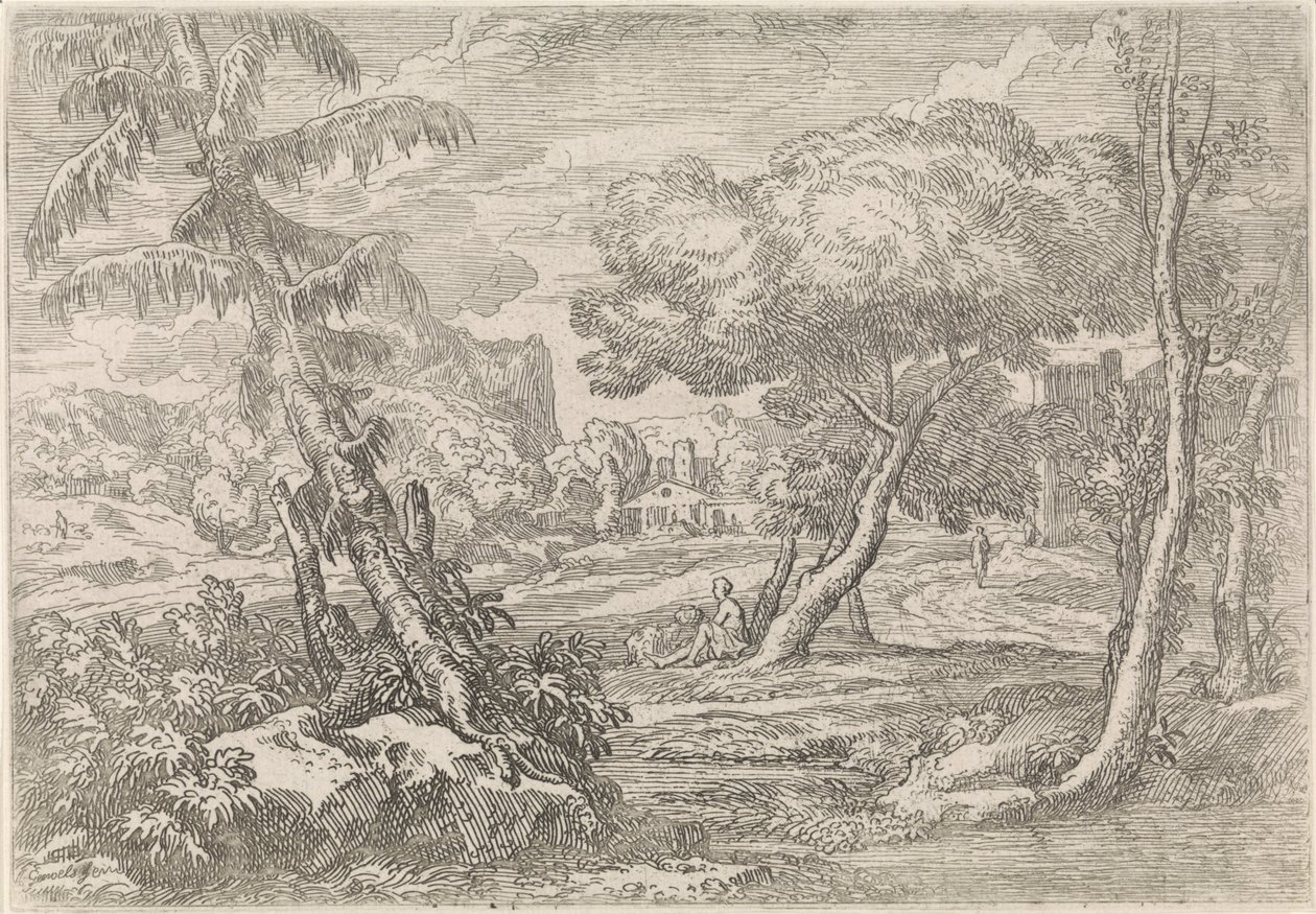 Ormanlık manzara by Abraham Genoels
