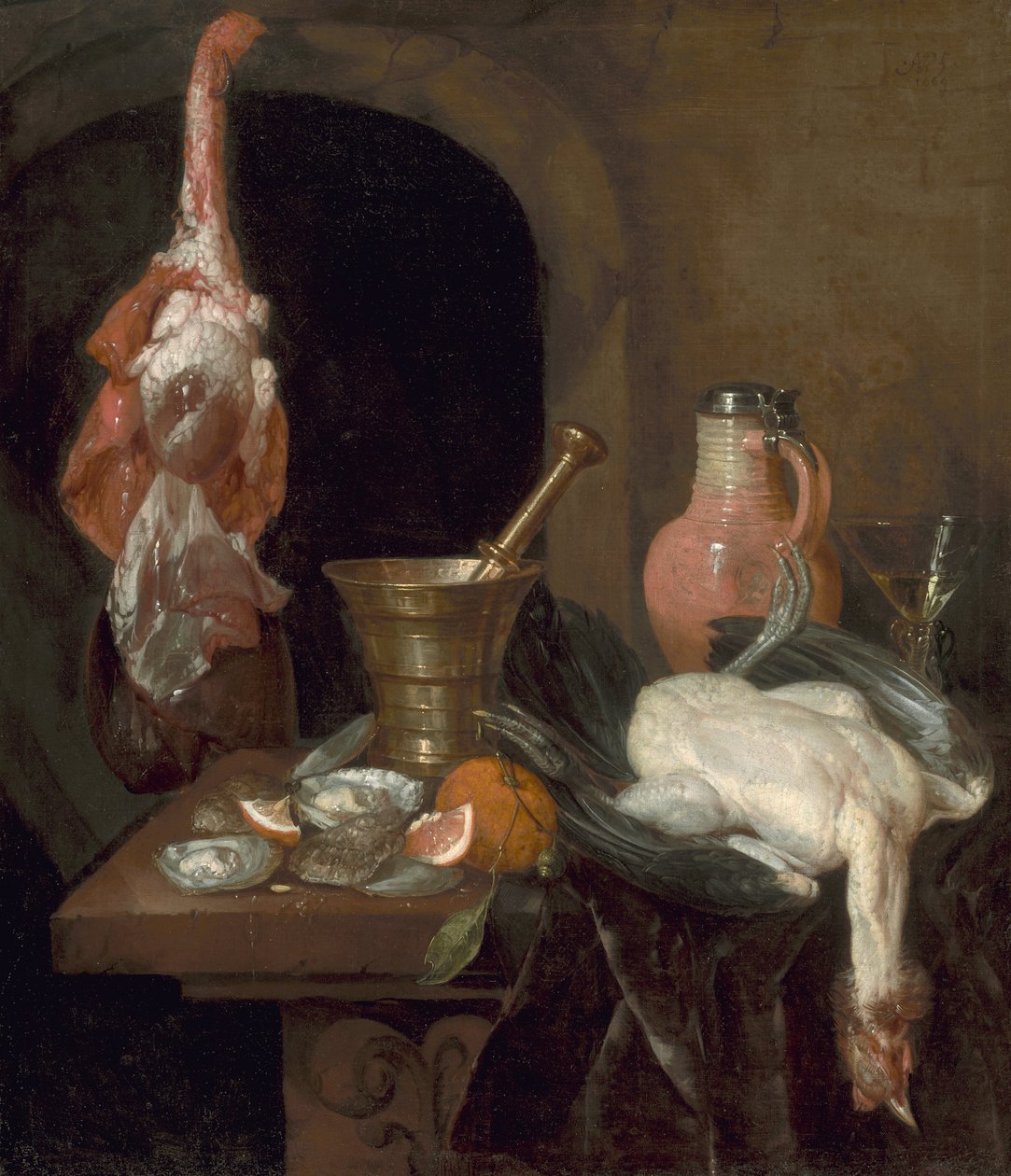 Yemek Hazırlıkları, 1664 by Abraham Hendricksz van Beyeren