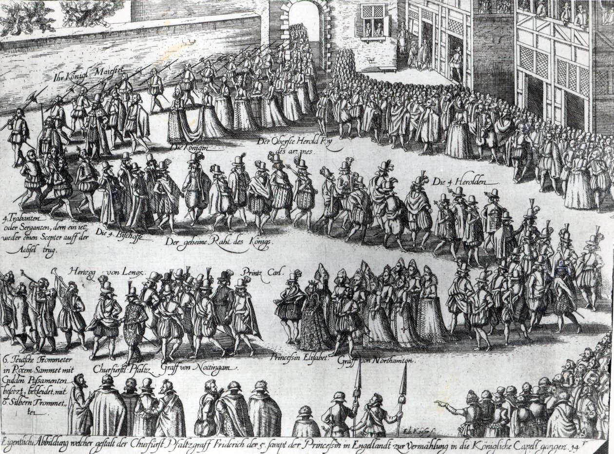 Frederick V, Seçmen Palatine ve Prenses Elizabeth