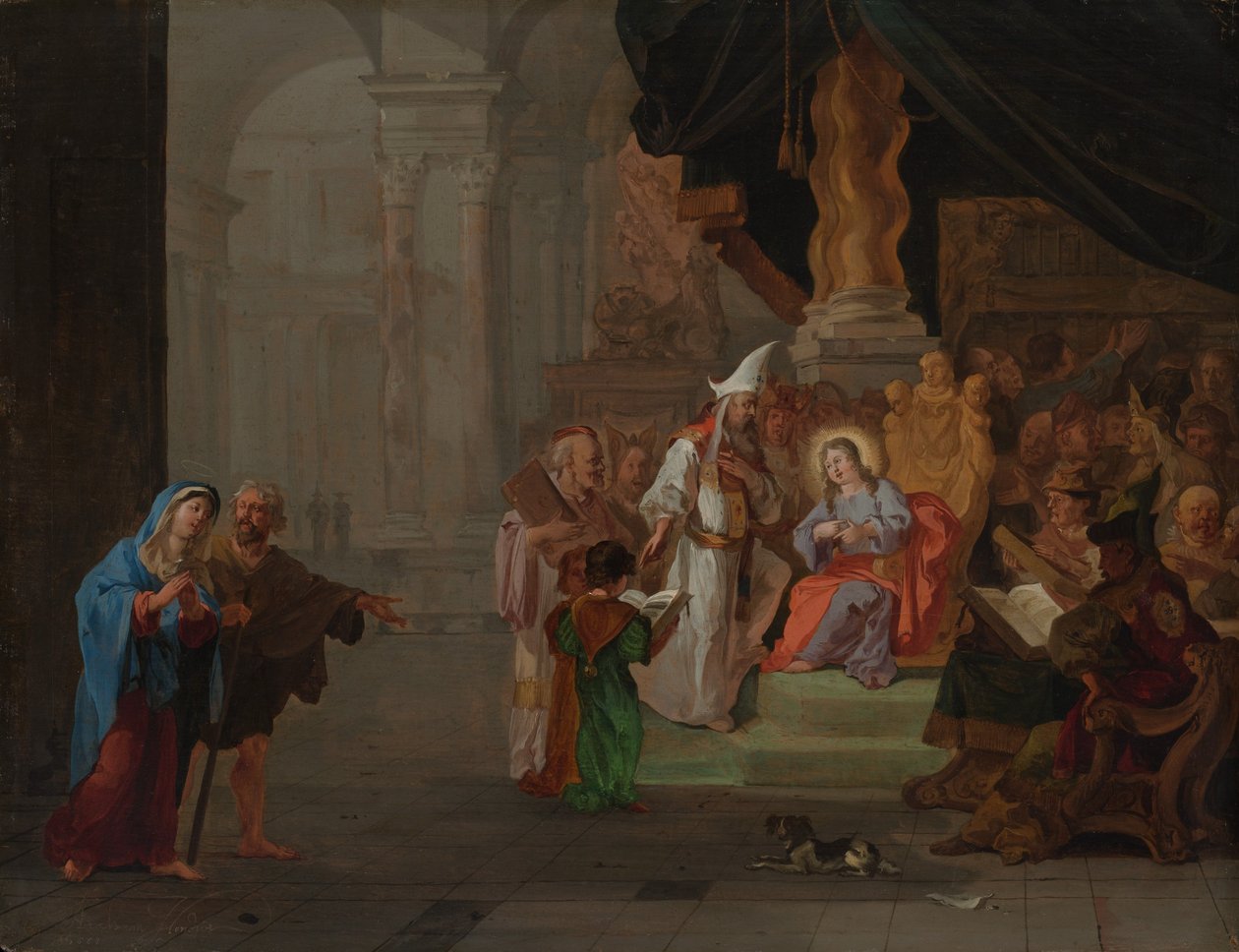 Doktorlar Arasında İsa, 1668. by Abraham Hondius