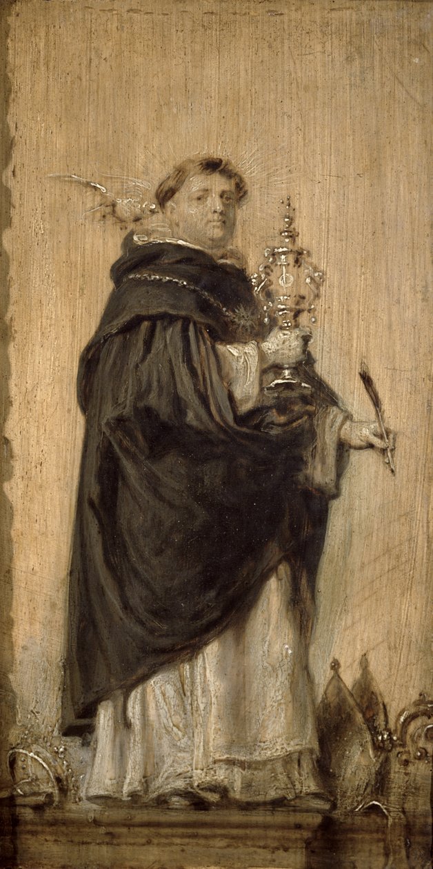Aziz Thomas Aquinas, c.1640-50 (panel) by Abraham Jansz. van Diepenbeeck