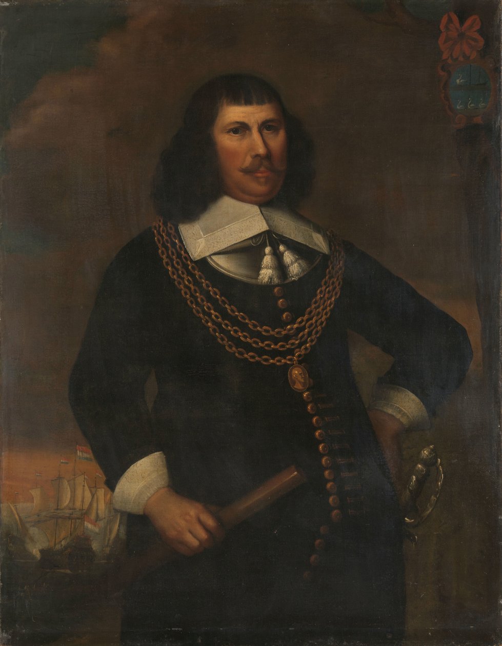 Pieter Florisz (yaklaşık 1605-58), Kuzey Bölgesi Koramiral Yardımcısı by Abraham Liedts (copy after)