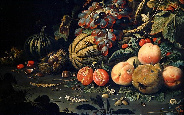 Meyve (tuval üzerine yağlı boya) (278970 detayı) by Abraham Mignon