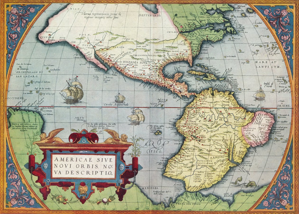 Amerika veya Yeni Dünya: Theatrum Orbis Terrarum