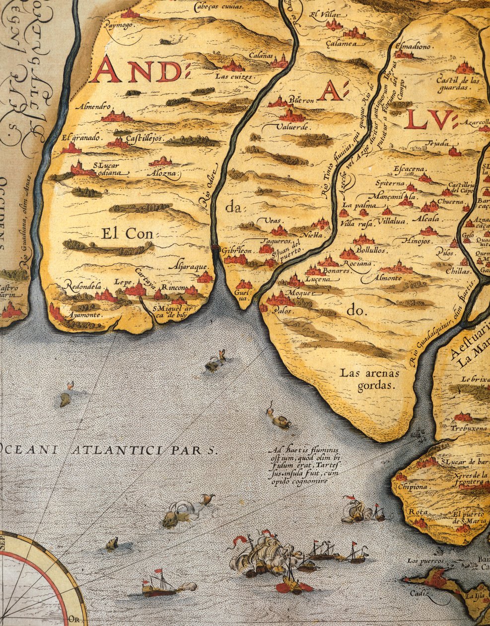 Palos Limanı, Abraham Ortelius (1528-1598), levha by Abraham Ortelius