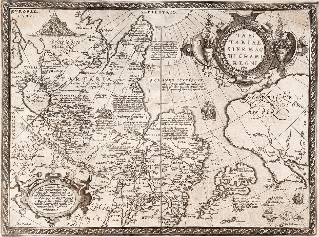 Rusya Haritası Nereden: Dünya Haritası by Abraham Ortelius