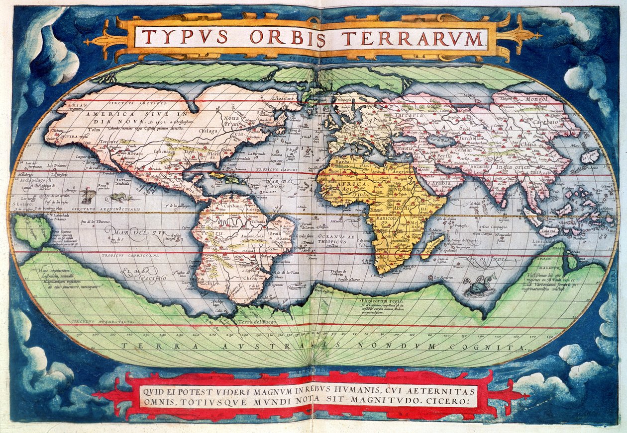 Dünya Haritası: Ortelius