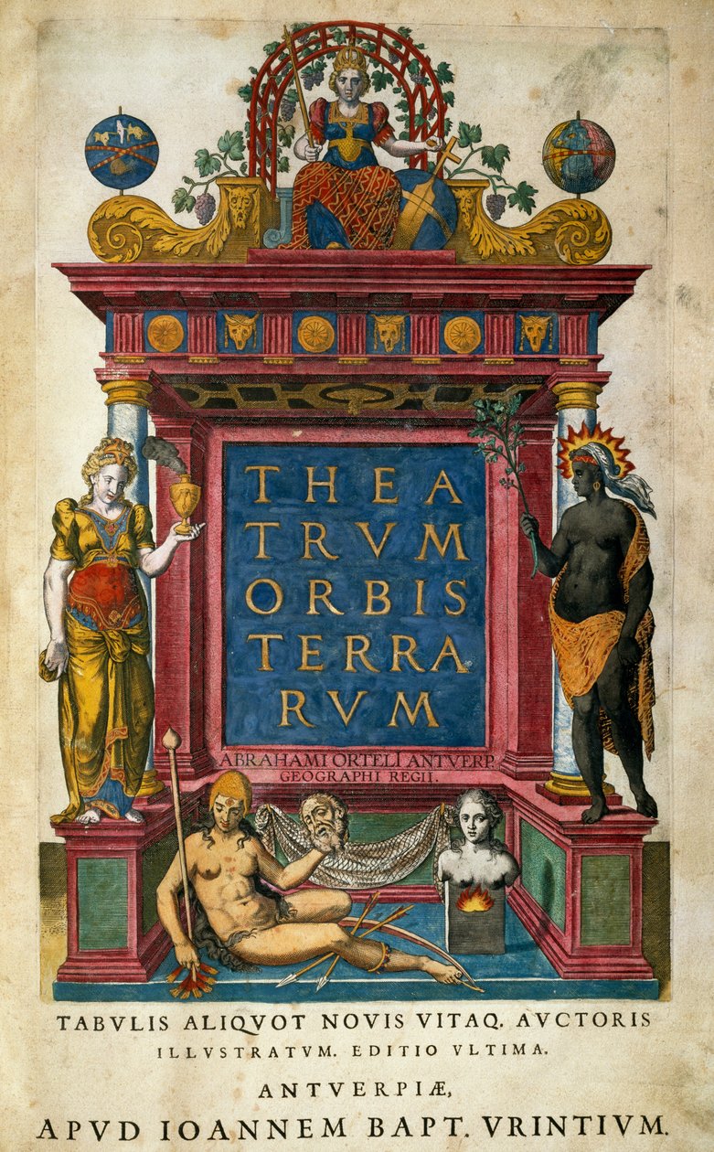 Dünya Tiyatrosu, Abraham Ortelius (1527-1598), başlık sayfası, Anvers by Abraham Ortelius