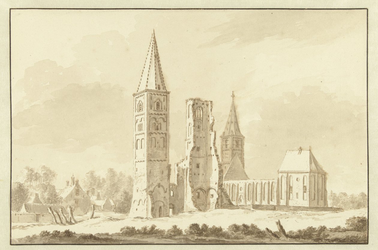 Egmond Manastırı by Abraham Rademaker