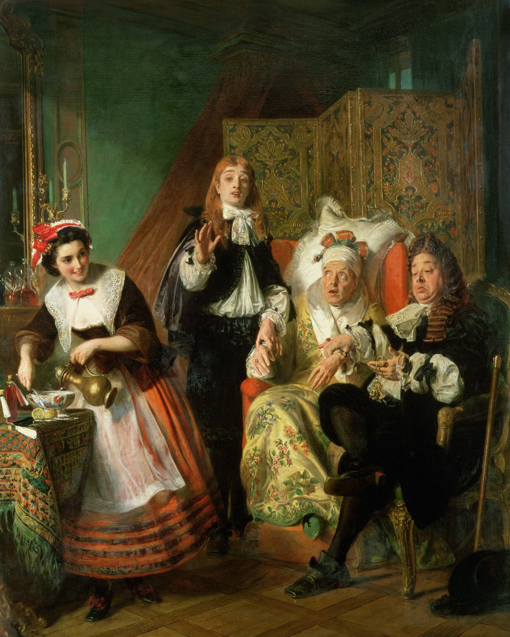 Hayali Hasta, 1861 by Abraham Solomon