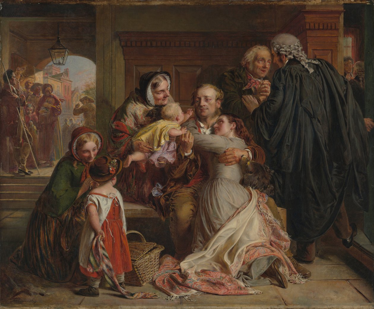 Suçlu Değil, 1859 by Abraham Solomon