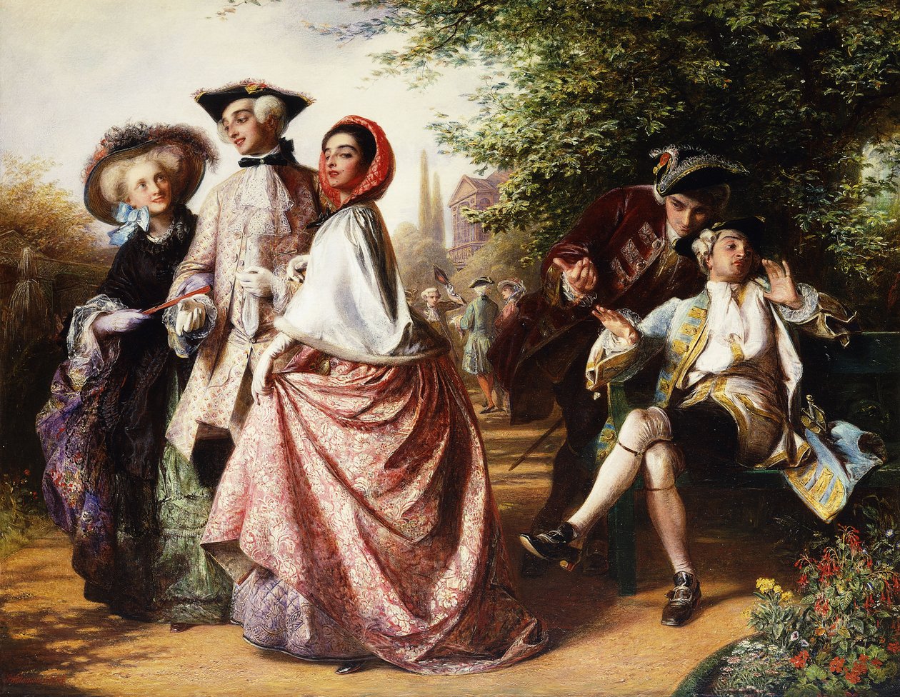 Tilki ve Üzümler, 1858 by Abraham Solomon