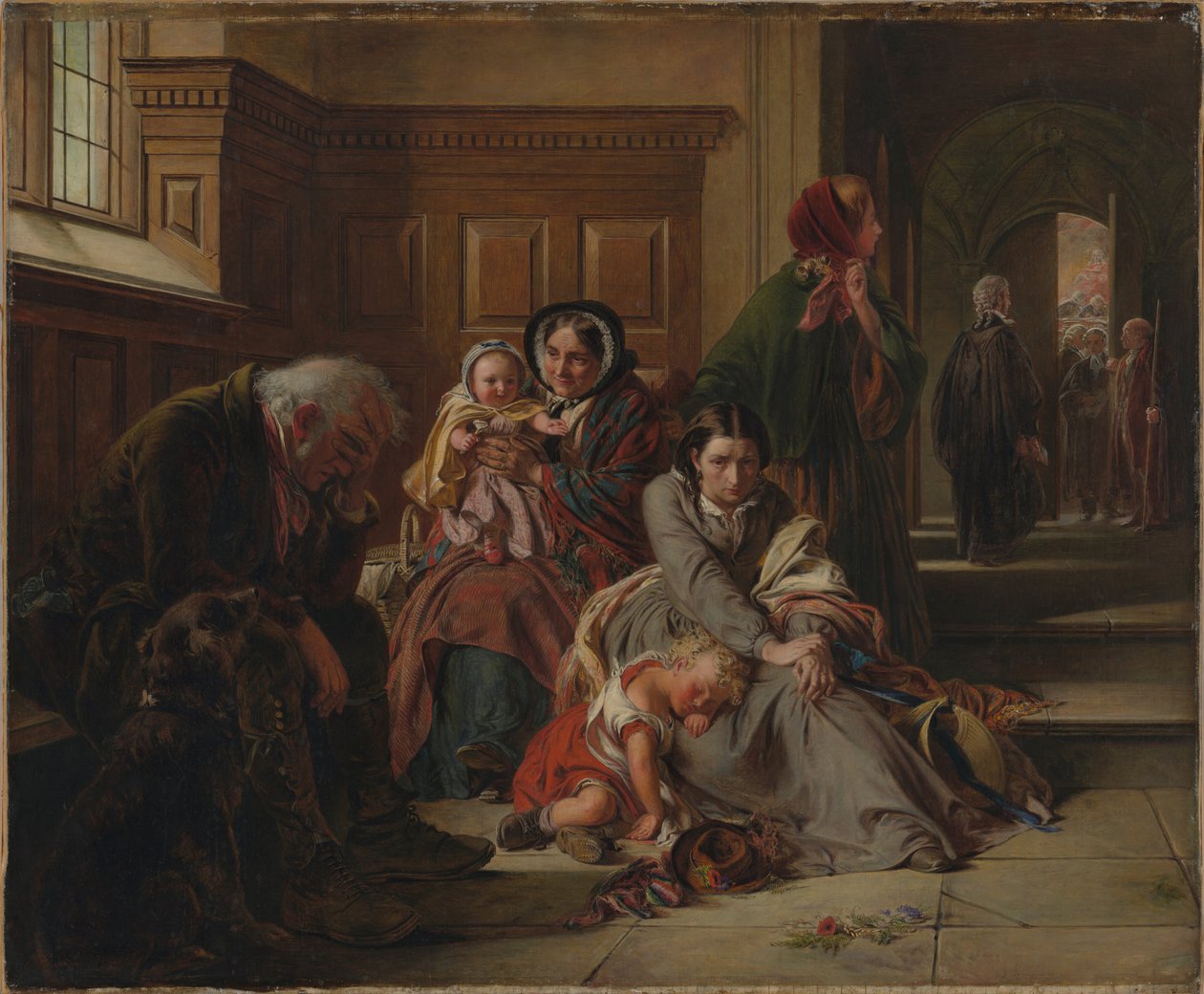 Kararı Beklerken, 1859 by Abraham Solomon