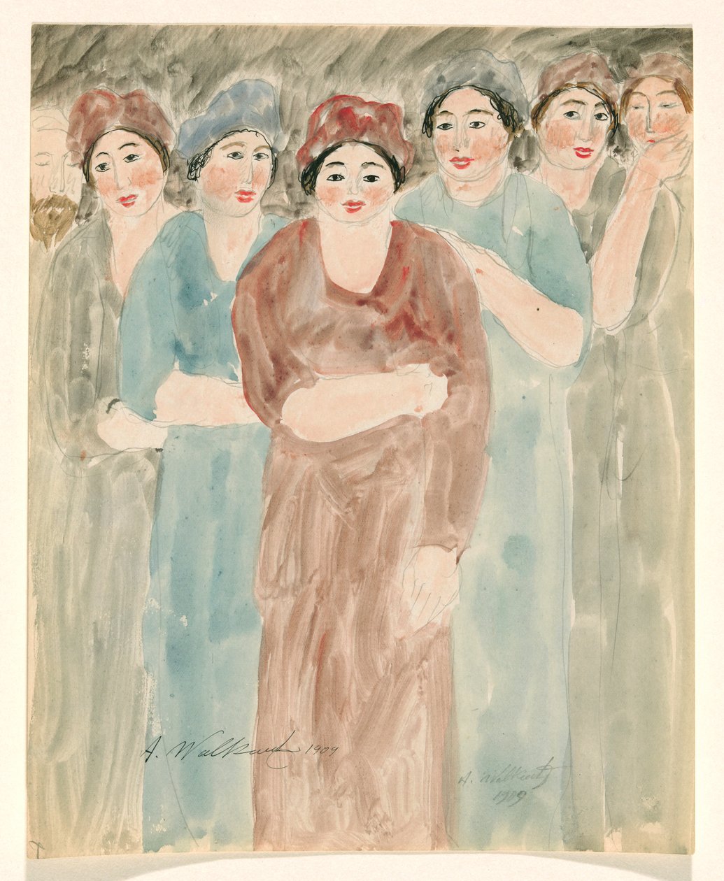 Ayakta Kadın by Abraham Walkowitz