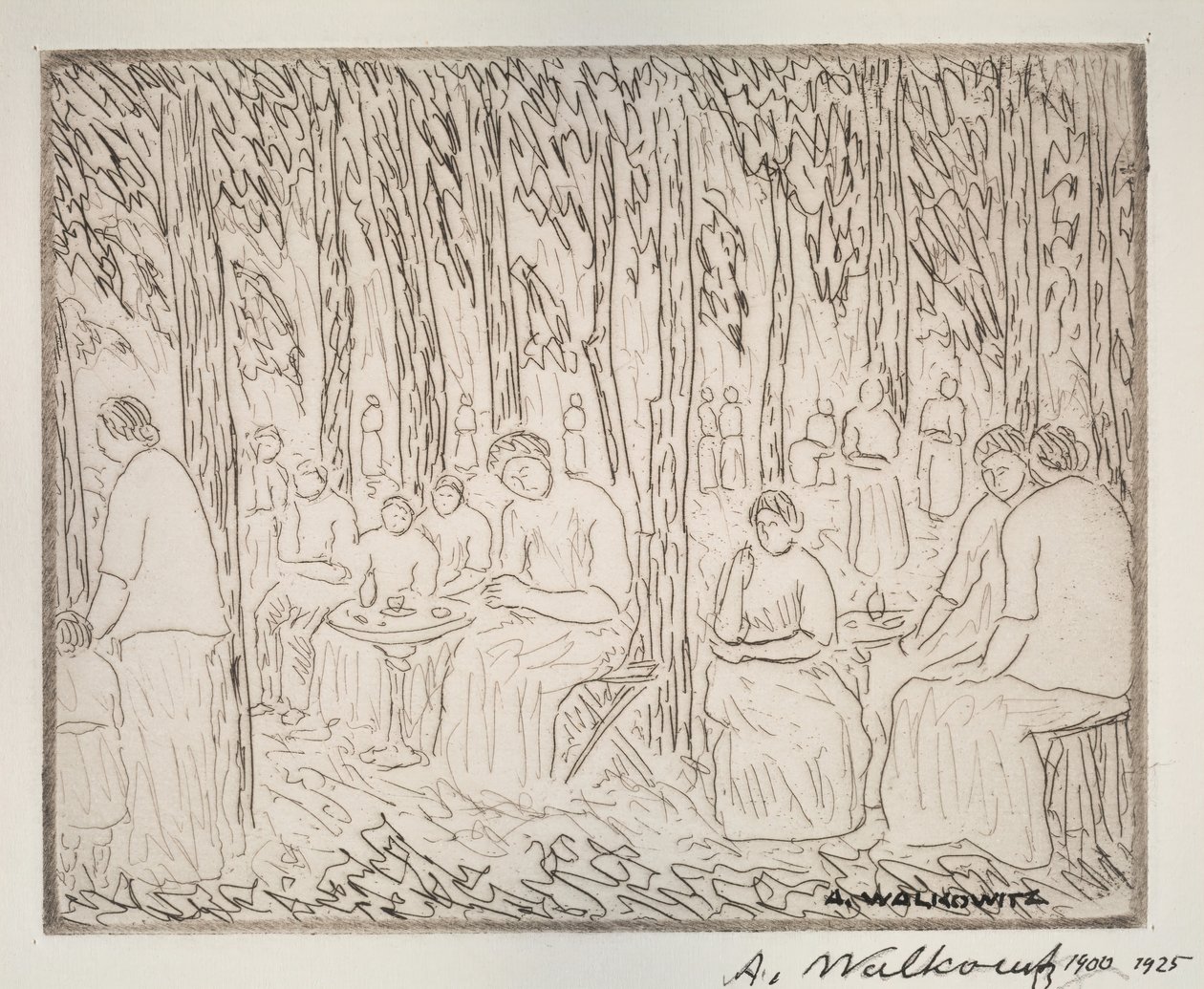 İki Ağacın Altında, 1900-1925. by Abraham Walkowitz