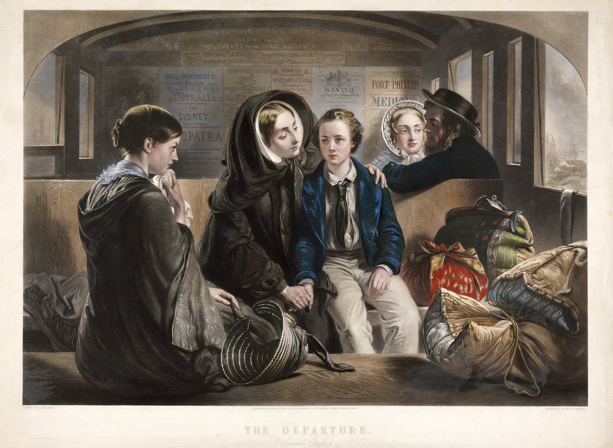 Kalkış (İkinci Sınıf), pub. 1857 by Abraham after Solomon