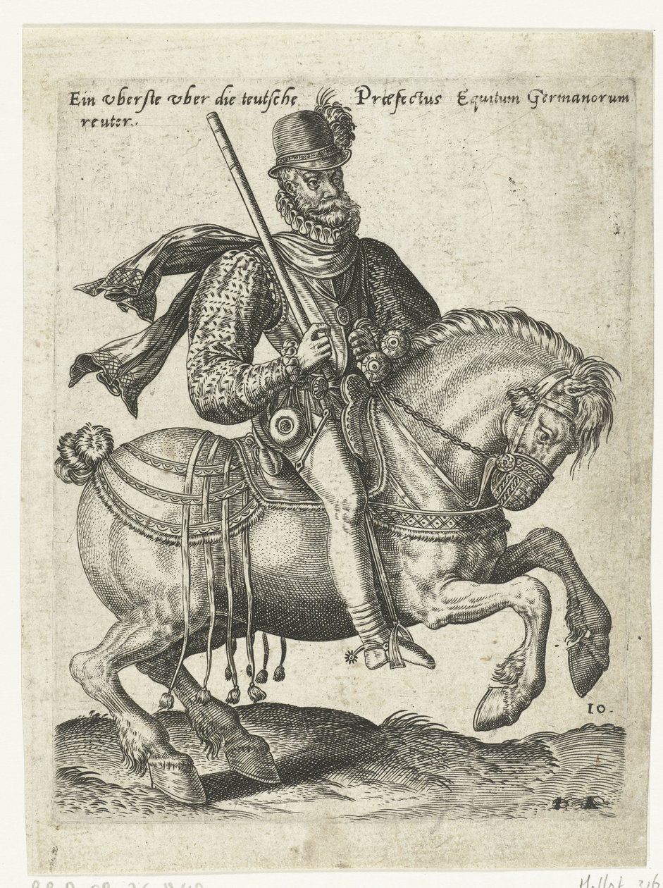 Alman süvari komutanı by Abraham de Bruyn (attributed to)