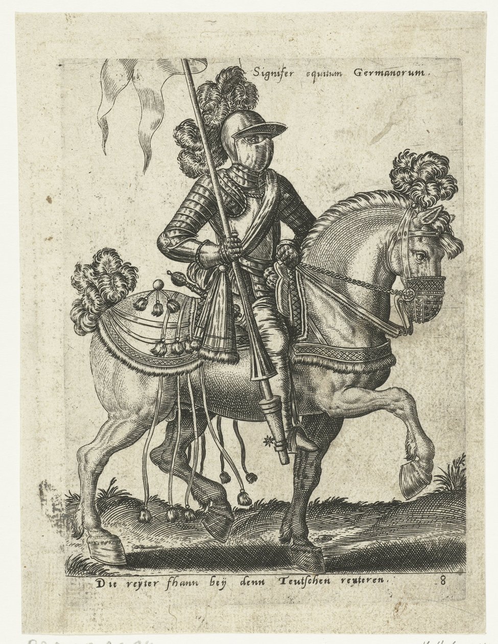 Alman binici zırh by Abraham de Bruyn (attributed to)