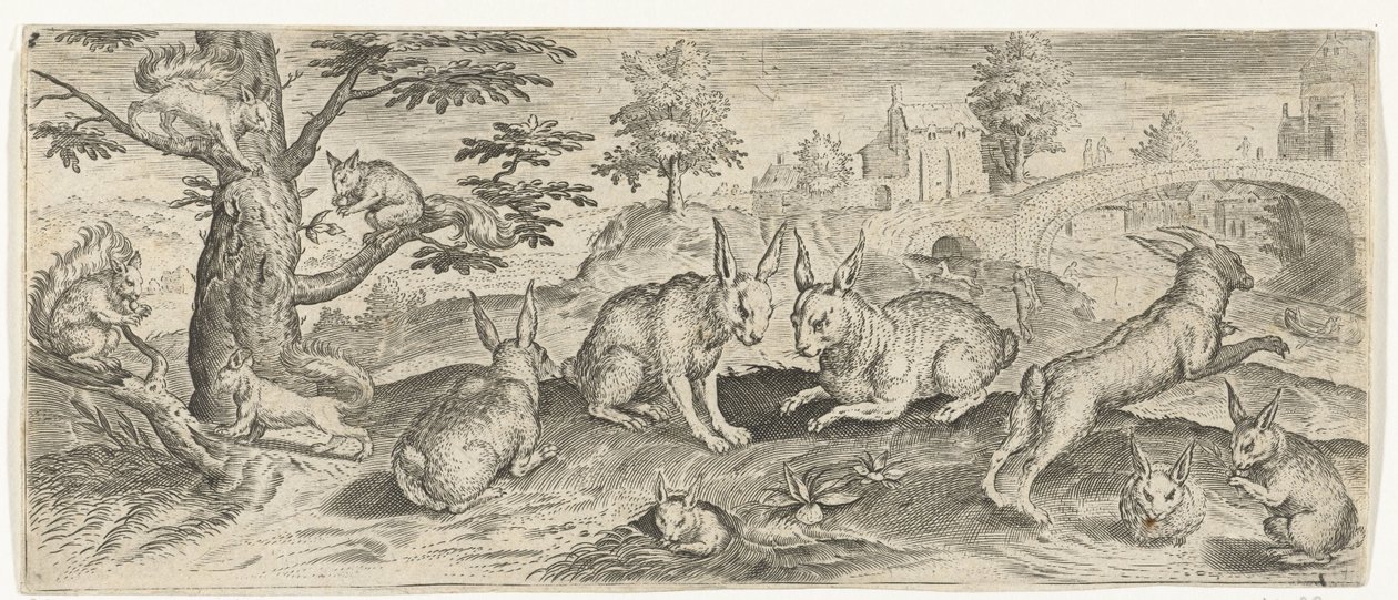 Sincaplar ve Tavşanlar Hayvanlar (dizi adı) by Abraham de Bruyn (possibly)