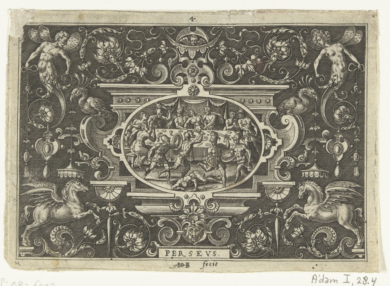 Kartuş: Phineus, Perseus ve Andromeda