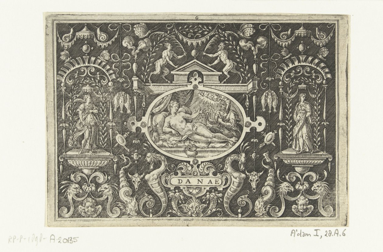 Danae ve Jüpiter yağmur altın parçaları gibi DANAE (nesne üzerindeki başlık) by Abraham de Bruyn