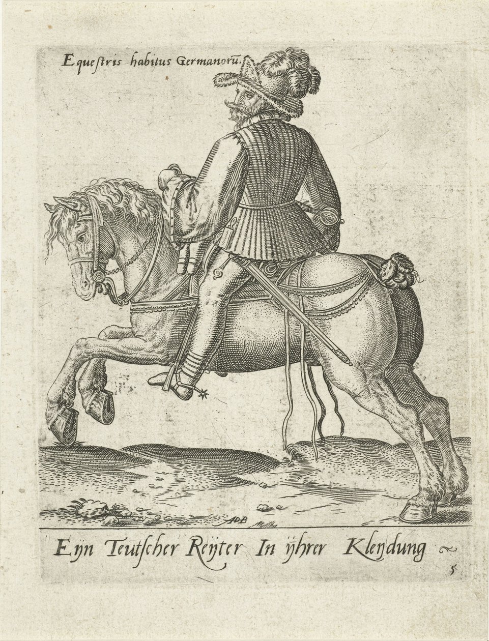 Alman binici by Abraham de Bruyn